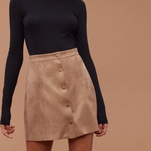 Aritzia suede centinela skirt